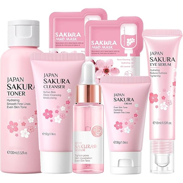 Amazon.com: Sakura Face Care Set for Women, 17Pcs Moisturizing